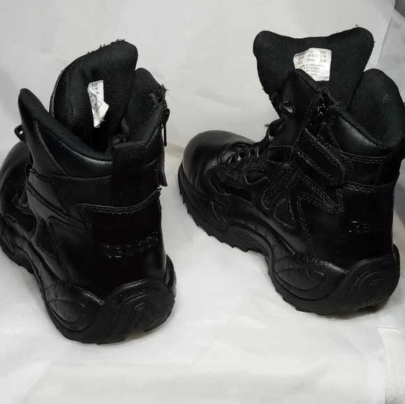 Reebok RB864 Rapid Response Composite Toe Side Zip 6 Black Boot Sz 8.5 - Picture 5 of 13